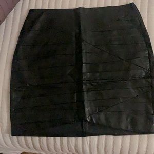 2 leather skirts